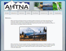 Tablet Screenshot of ahtnaconstruction.com